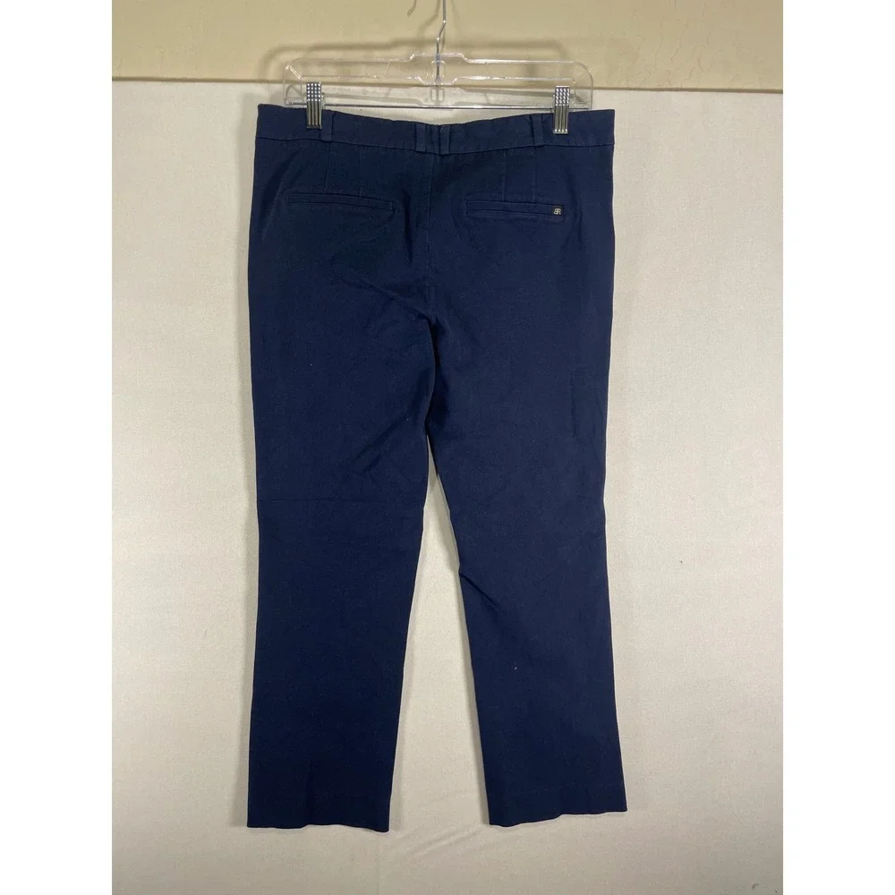 Banana Republic Sloan Slim Navy Blue‎ Stretch Cotton Blend Dress Pants 6